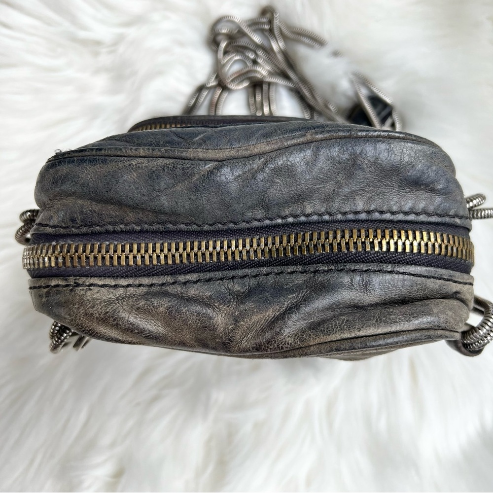 Alexander Wang Crossbody Bag Leather Distressed Grunge Rock - Picture 10 of 15